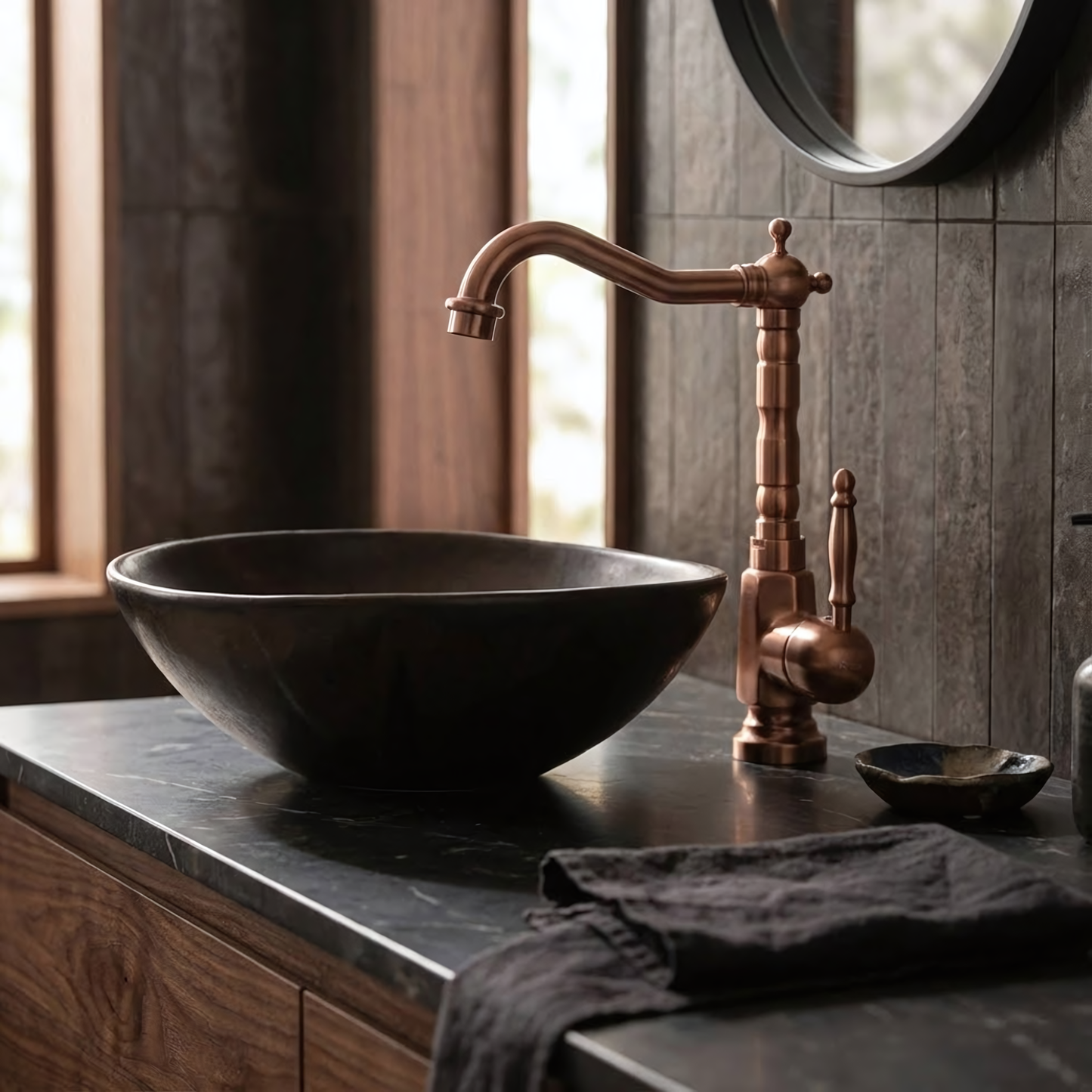 Waschbeckenarmatur Rea Bona Brush Copper High  9