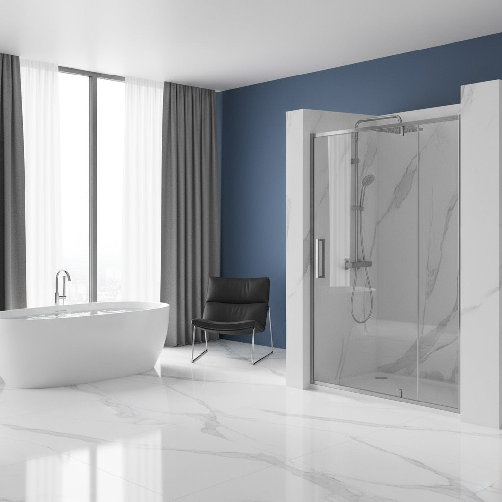 Duschtür Rea Rapid Swing Chrom 120  6