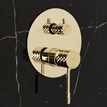 Unterputz Duschset Rea Lungo Diamond Gold + Box  9