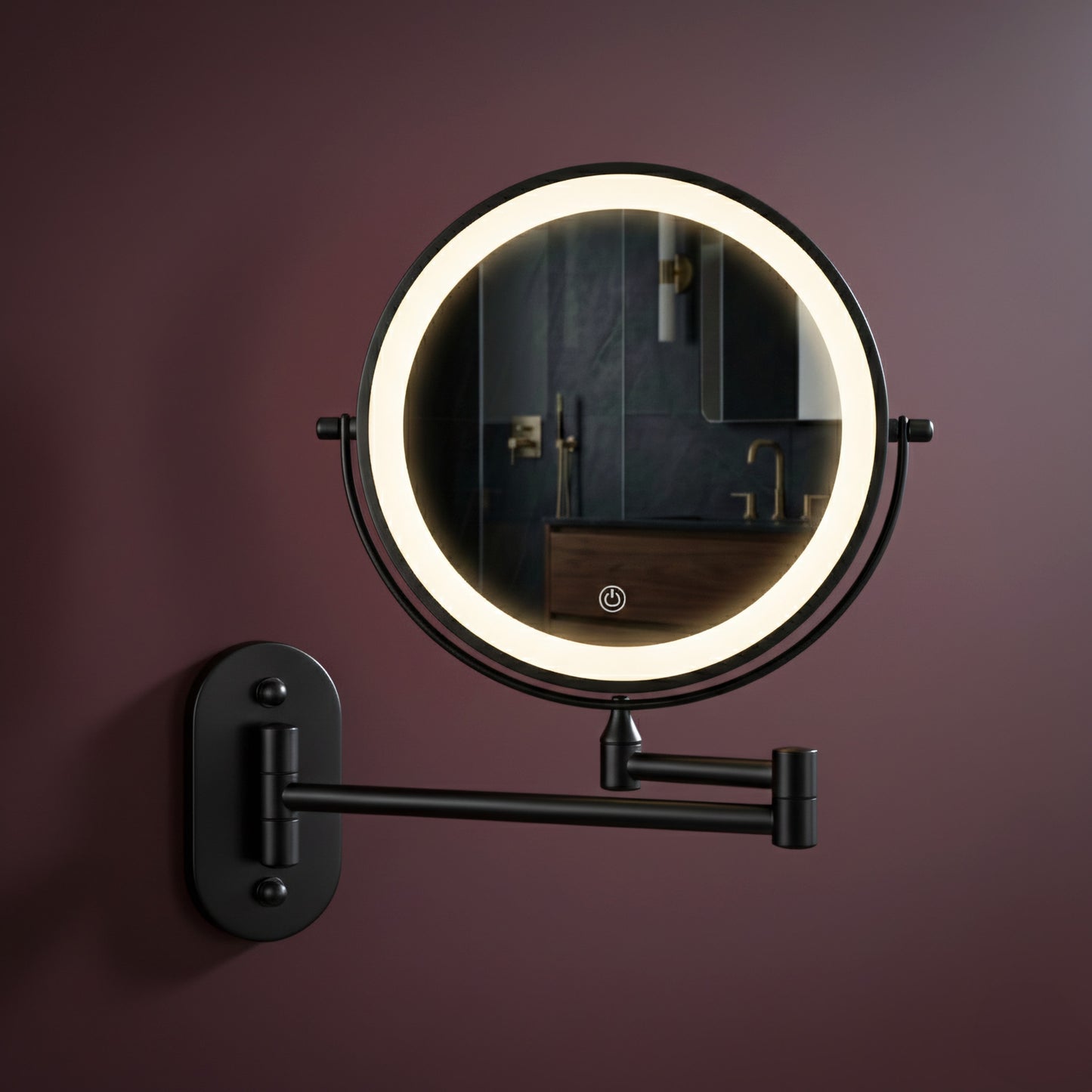 Spiegel LED Glow Black  2