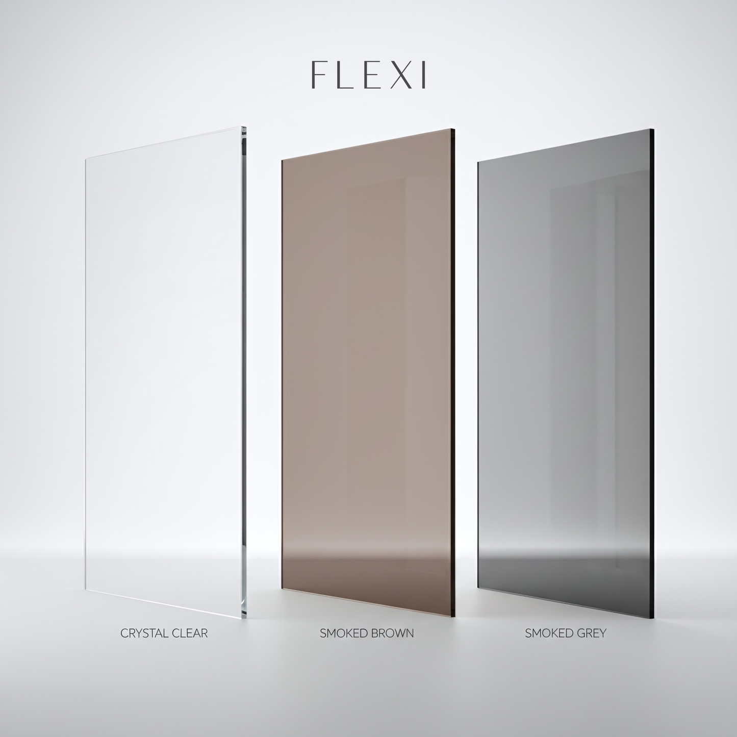 Duschwand Rea Flexi Brown / Titan 80  8