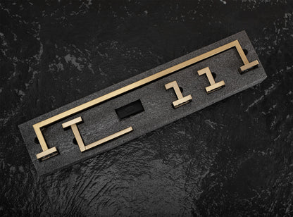 Badezimmer-accessoire-set Rio Brush Gold 4-teilig  7