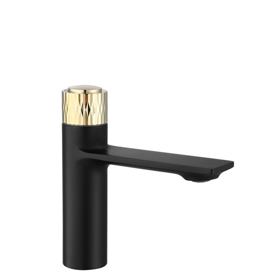 Waschbeckenarmatur REA Storm Black Gold Low  1