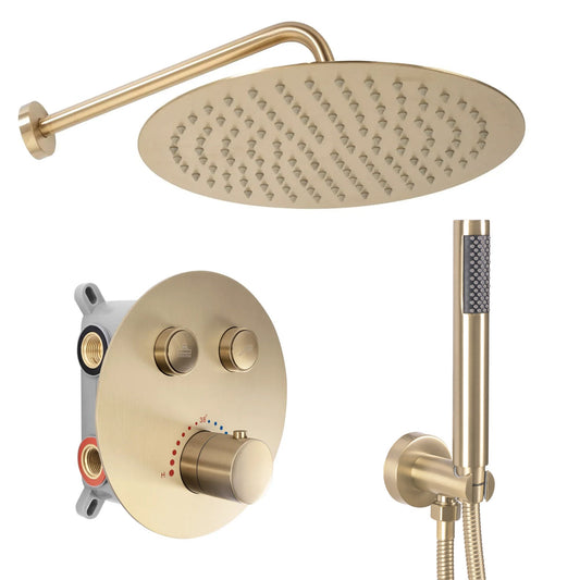 Unterputz Duschgarnitur Rea LUNGO BRUSH  GOLD  BOX  1