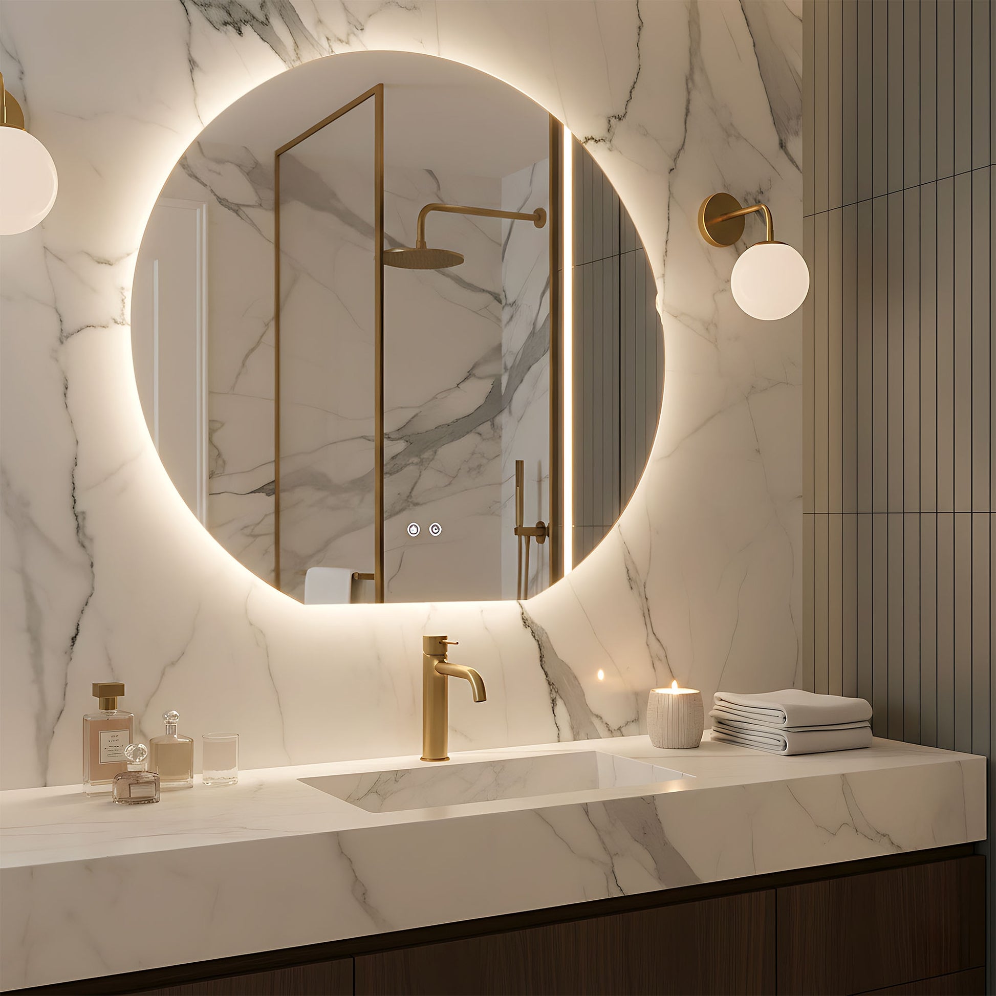 Spiegel LED 90cm Fabio  4