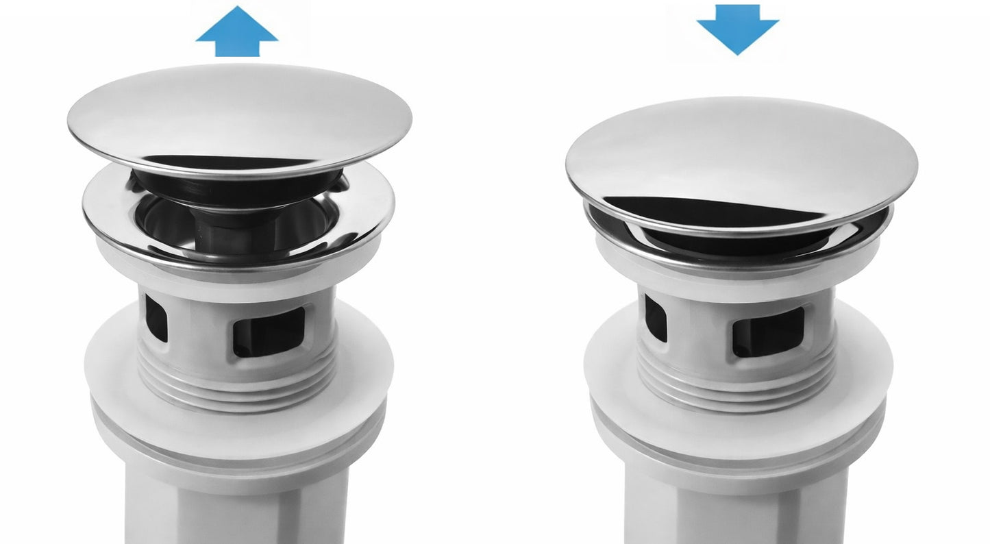 Waschbecken-Siphon Klik-Klak Universal REA Flow Chrome  6