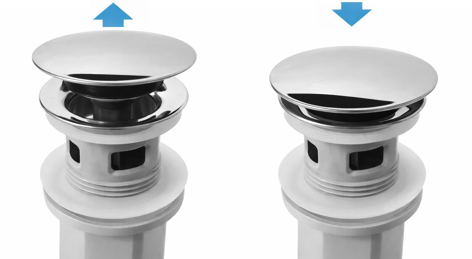 Waschbecken-Siphon Klik-Klak Universal REA Flow Chrome  6