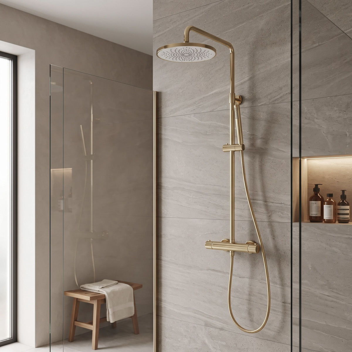 Runde Regendusche REA JS-021 Gold 5