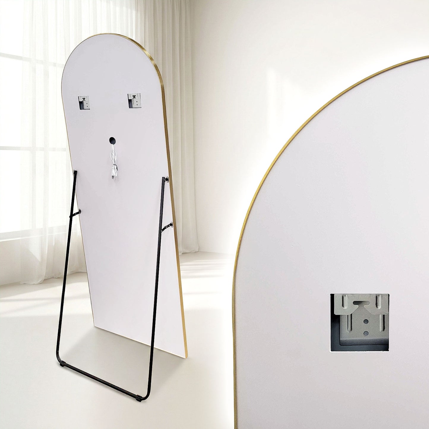 Spiegel LED Orbit 60x170cm Brush Gold  12