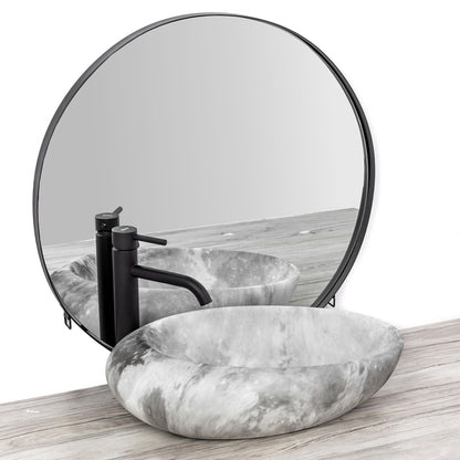Aufsatzwaschbecken Rea Roxy C Stone L.GREY 5