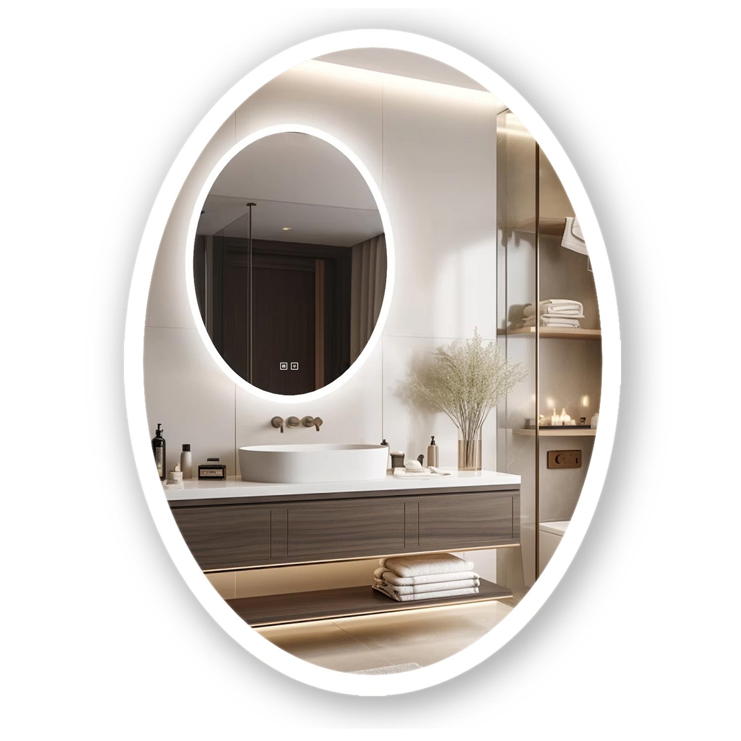 Spiegel LED 60x80cm WWA  1