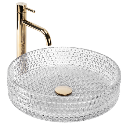 Aufsatzwaschbecken Rea Cristal Transparent 39 1