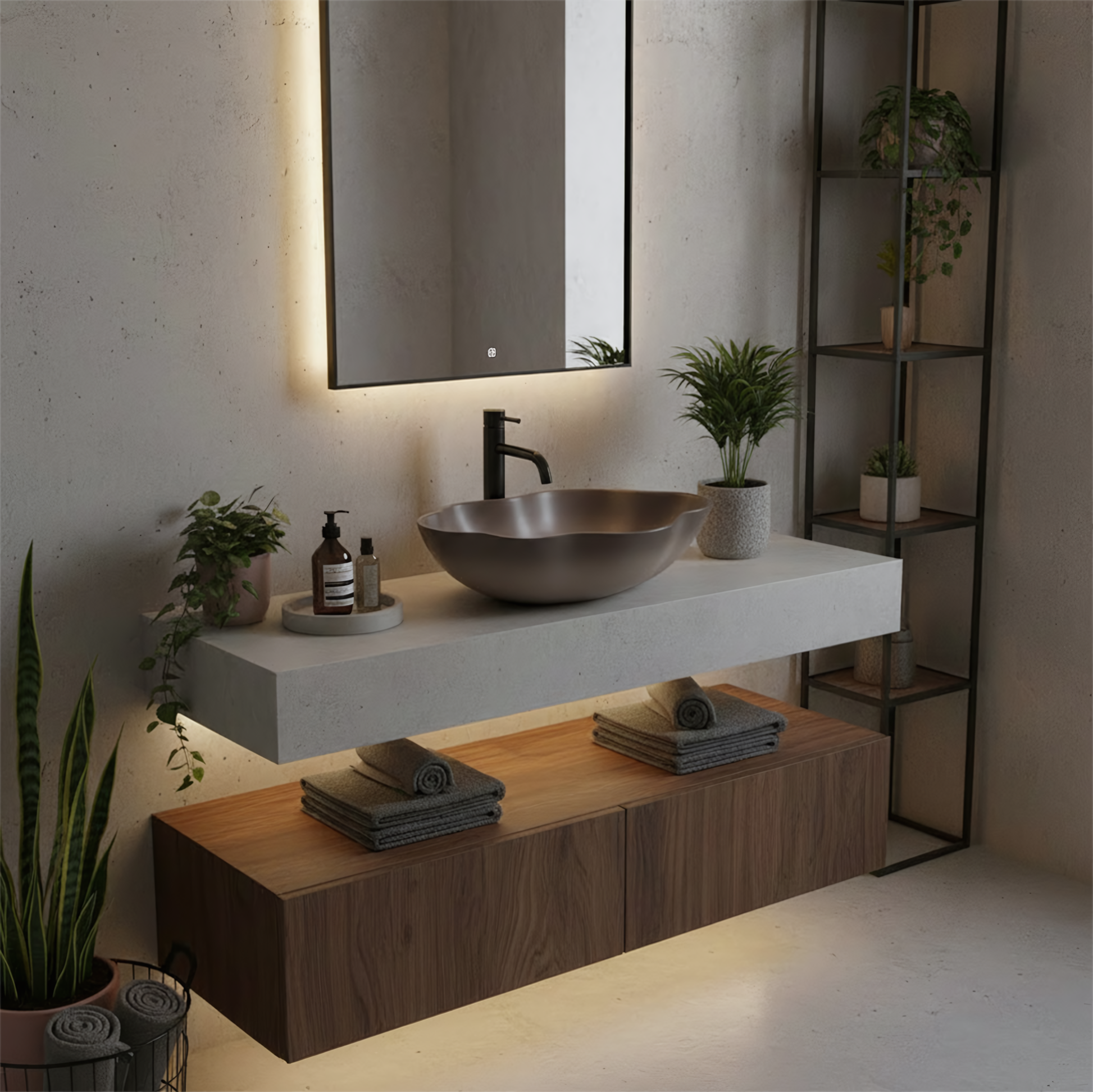 Aufsatzwaschbecken Rea Pearl Ombre  8