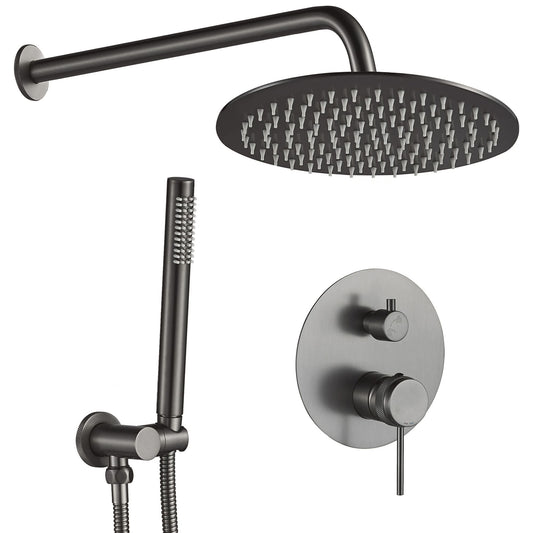 Unterputz Duschset Rea Lungo Grip Gun Grey + BOX  1
