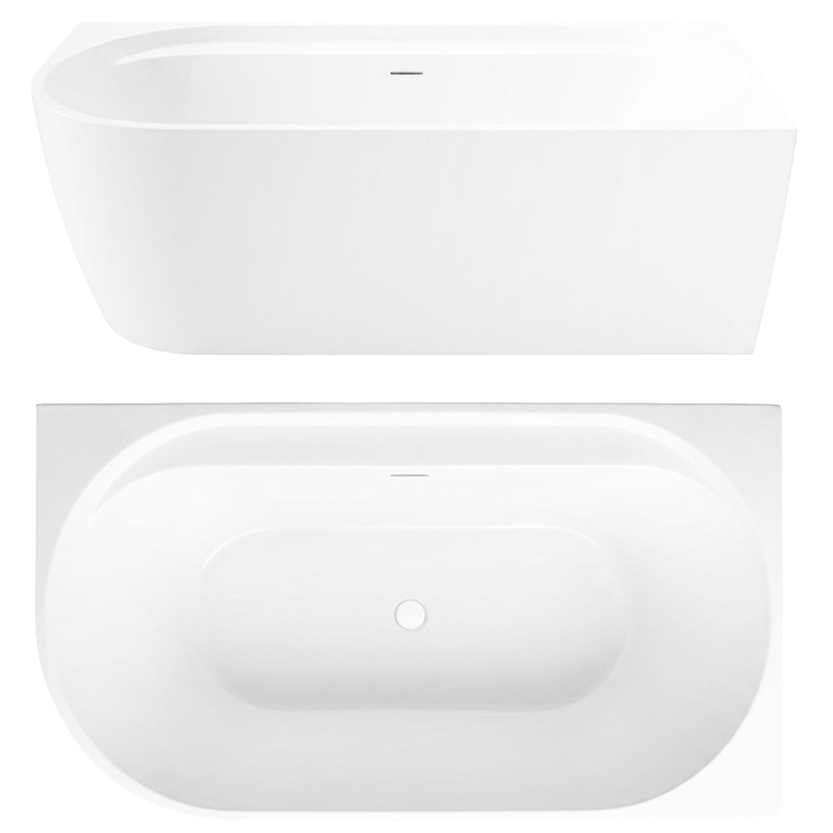 Acryl Eckbadewanne Rea Marion Right 170cm Schwarze Stöpselabdeckung 9