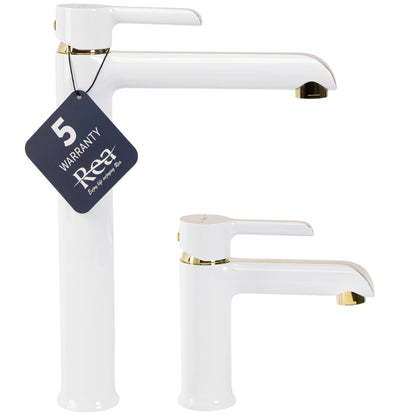 Waschbeckenarmatur Rea MELIA white gold High 6