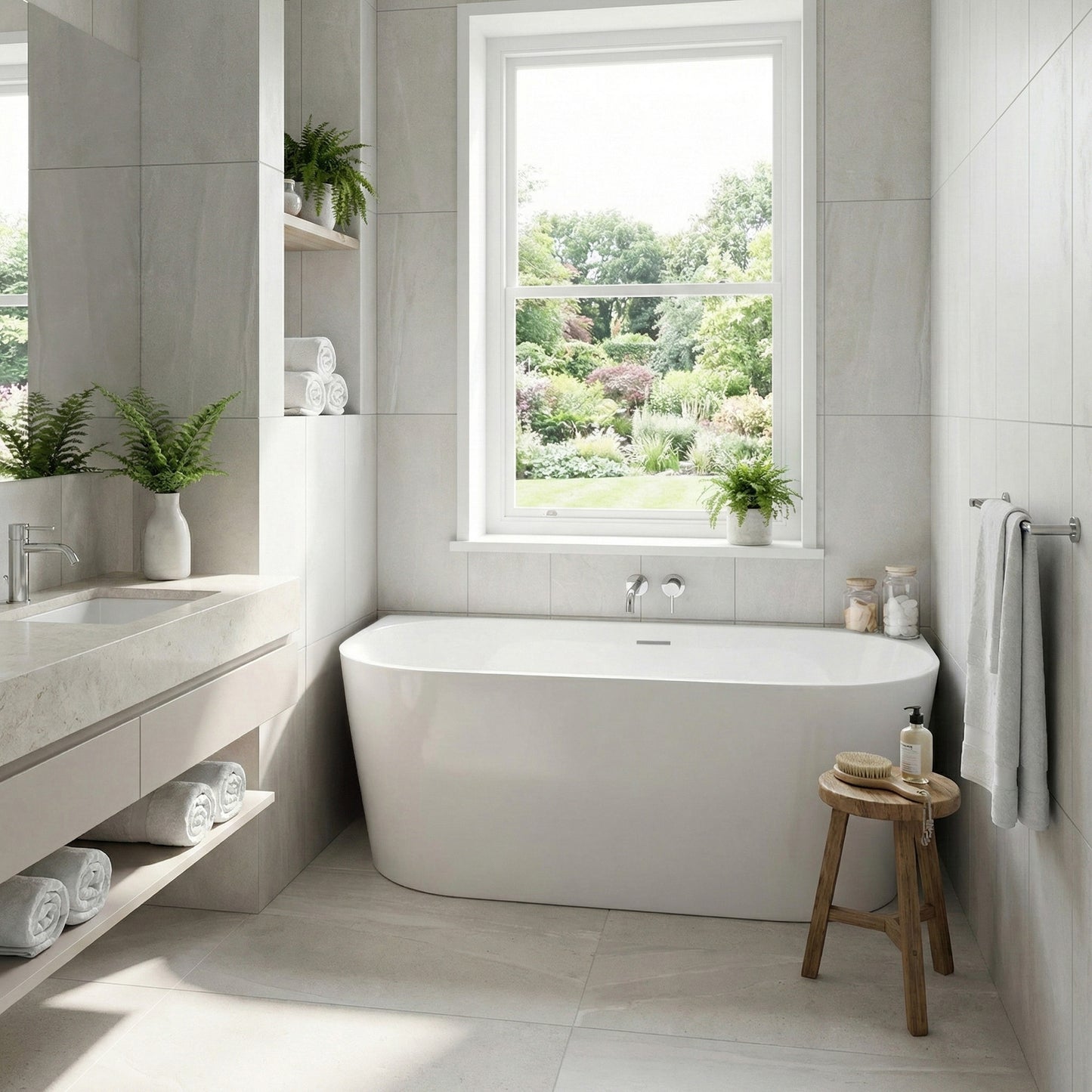Acryl Wandmontage Badewanne CAPRI SLIM 150cm  4