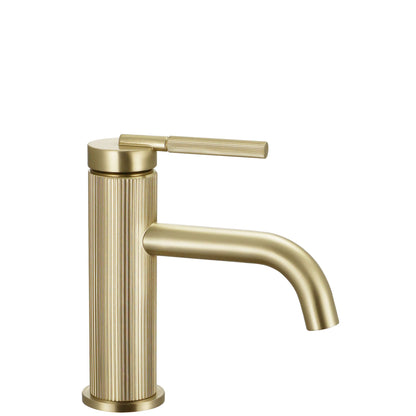Waschbeckenarmatur Rea Argon Brush Gold low  1
