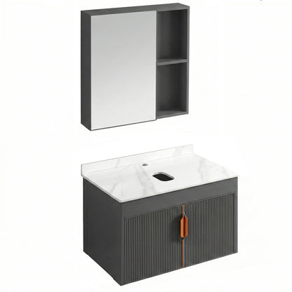Комплект мебели для ванной с столешницей Modo 60cm Grey  7