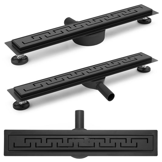 Duschrinne Rea Greek PRO Black matt 80  1