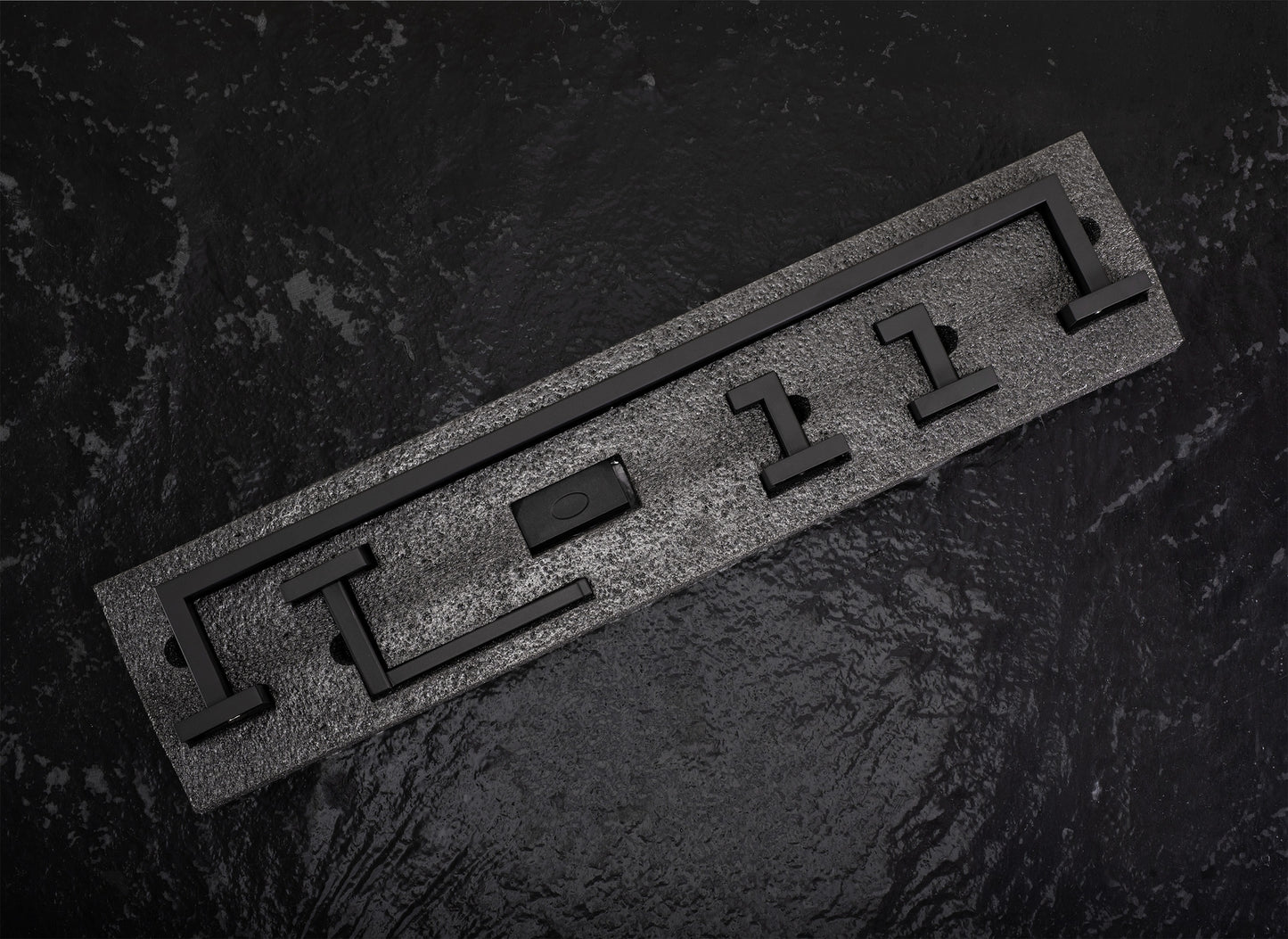 Badezimmer-accessoire-set Rio Black 4-teilig  7