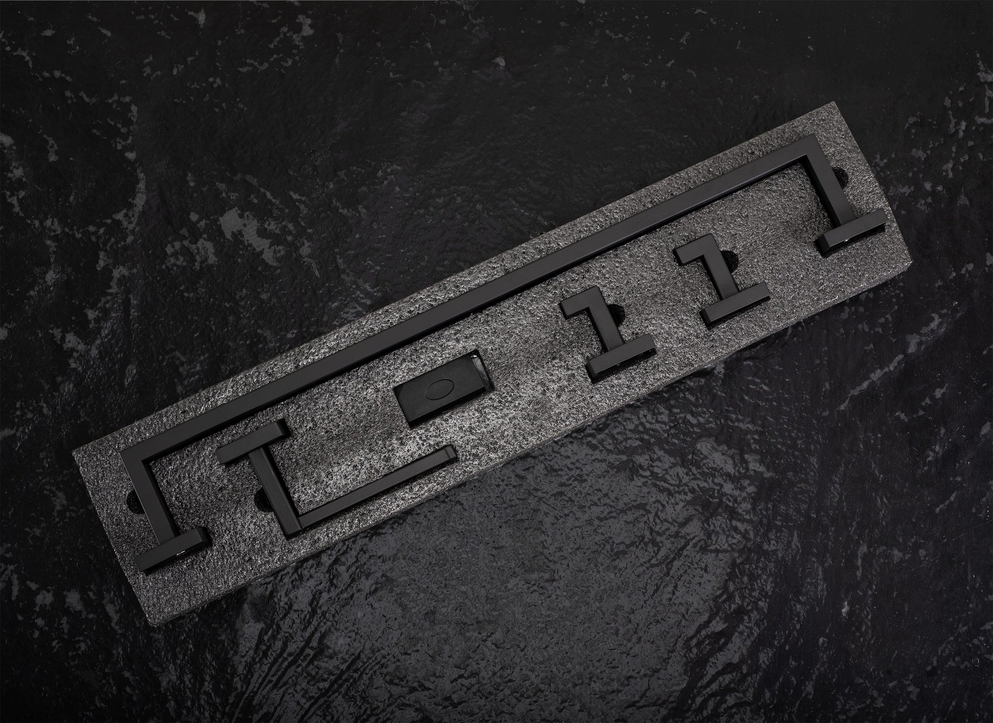 Badezimmer-accessoire-set Rio Black 4-teilig  7