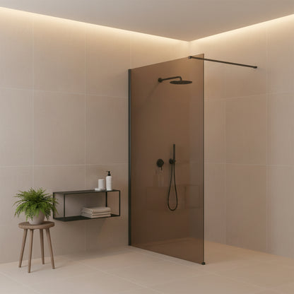 Duschwand Rea Flexi Brown / Titan 100  3