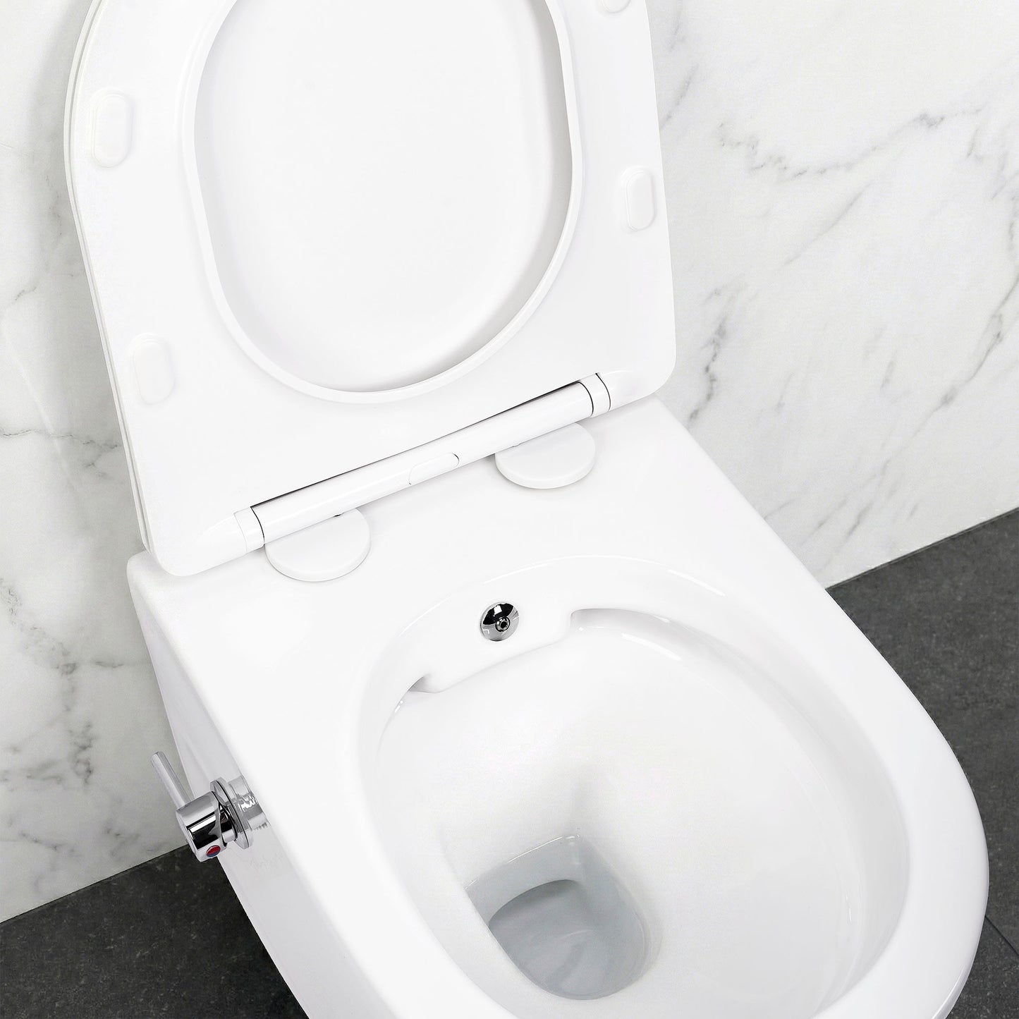 wandhängendes WC REA Carlo Lux Rimless mit Bidetfunktion  5