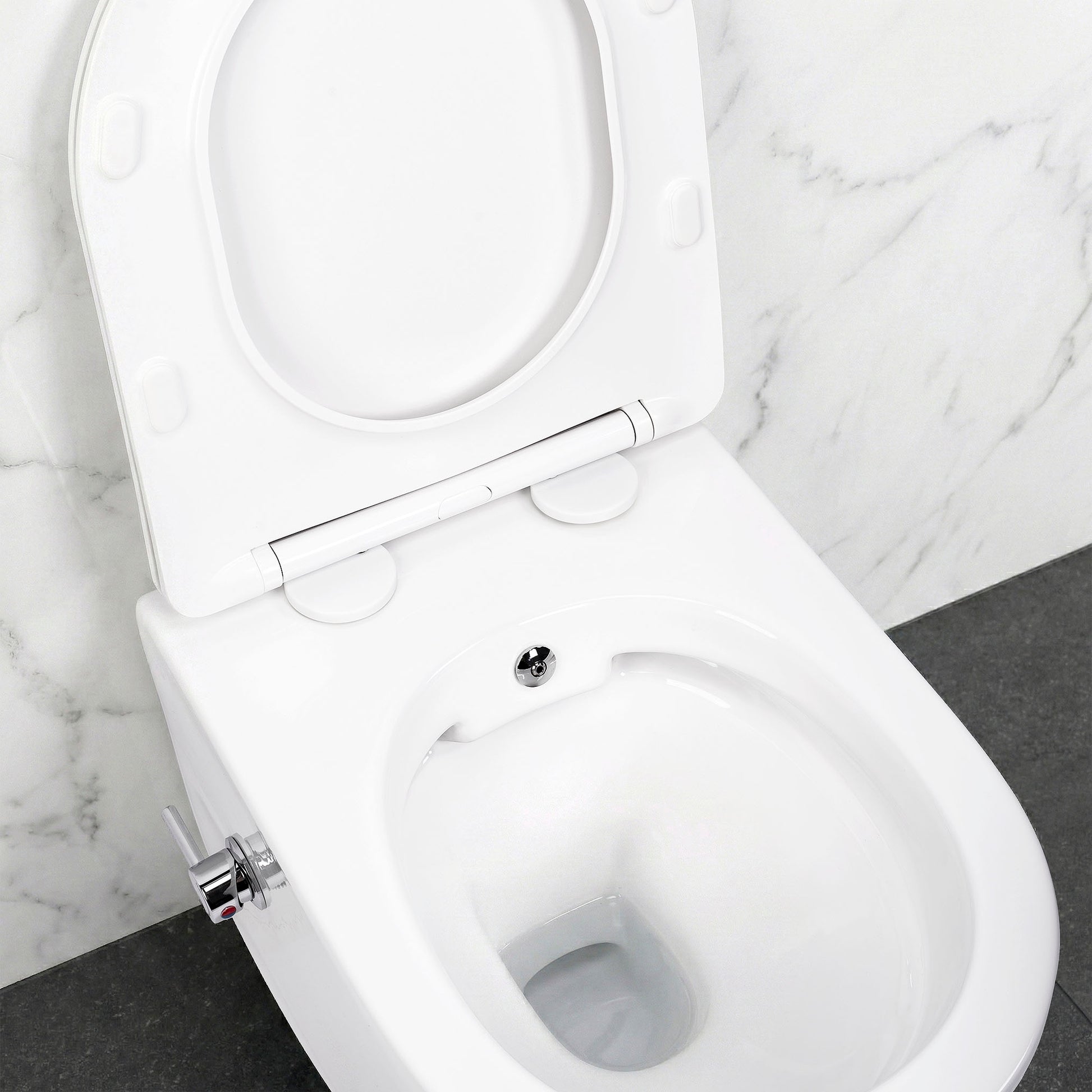wandhängendes WC REA Carlo Lux Rimless mit Bidetfunktion  5
