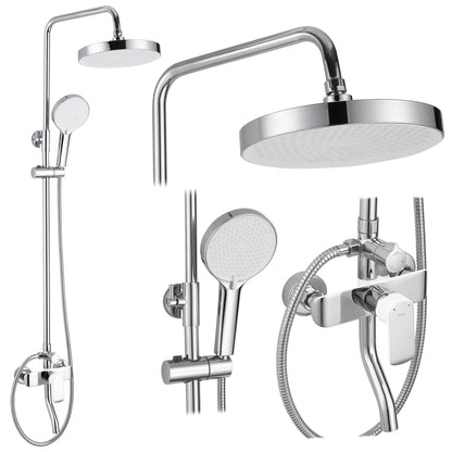 Duschgarnitur REA BLOOM WHITE CHROME  1