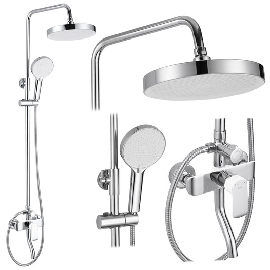 Duschgarnitur REA BLOOM WHITE CHROME  1