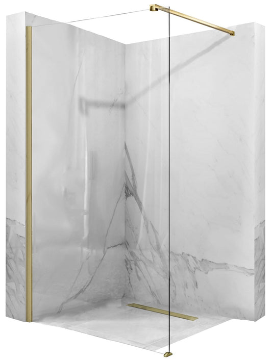 Duschwand Rea Aero Gold Brush 110  1