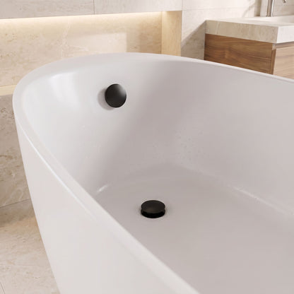Badewannensiphon Rea Mit Klick-Klack-Ablaufventil Black 4