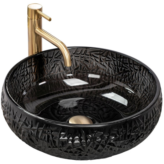 Aufsatzwaschbecken REA ICE BLACK 1