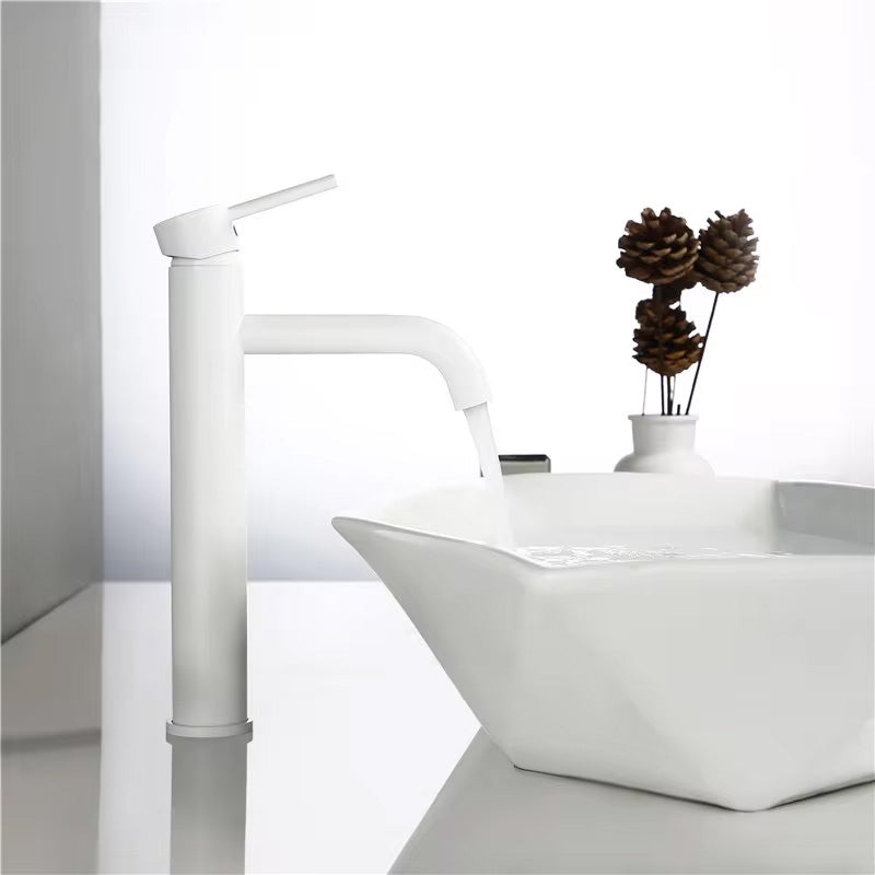 Waschbeckenarmatur Rea Lungo White High  2