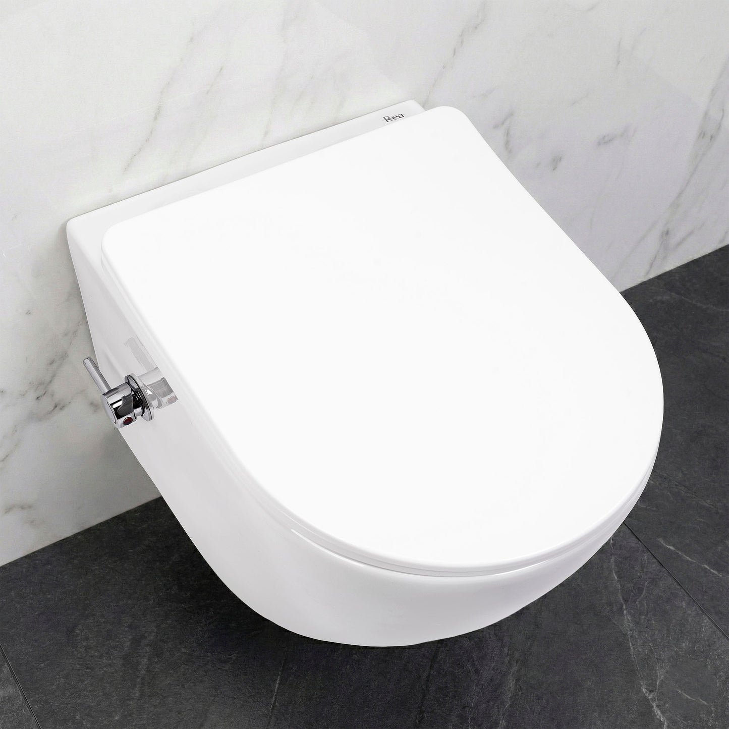 wandhängendes WC REA Carlo Lux Rimless mit Bidetfunktion  8