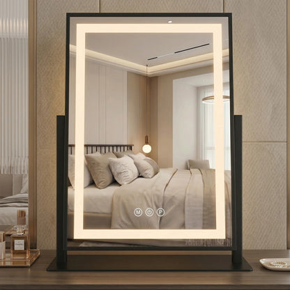 Spiegel LED LUMI Black 30x40cm  2