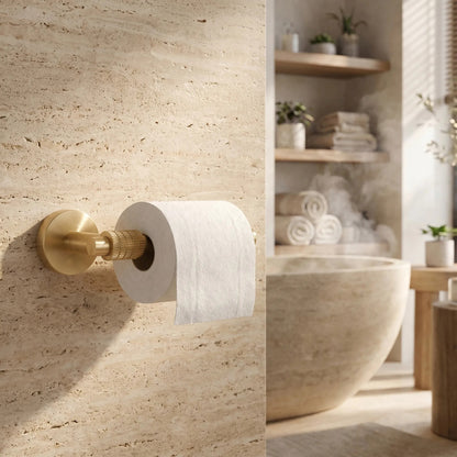 Halter für Toilettenpapier 29105 Rivo Brush Gold  2