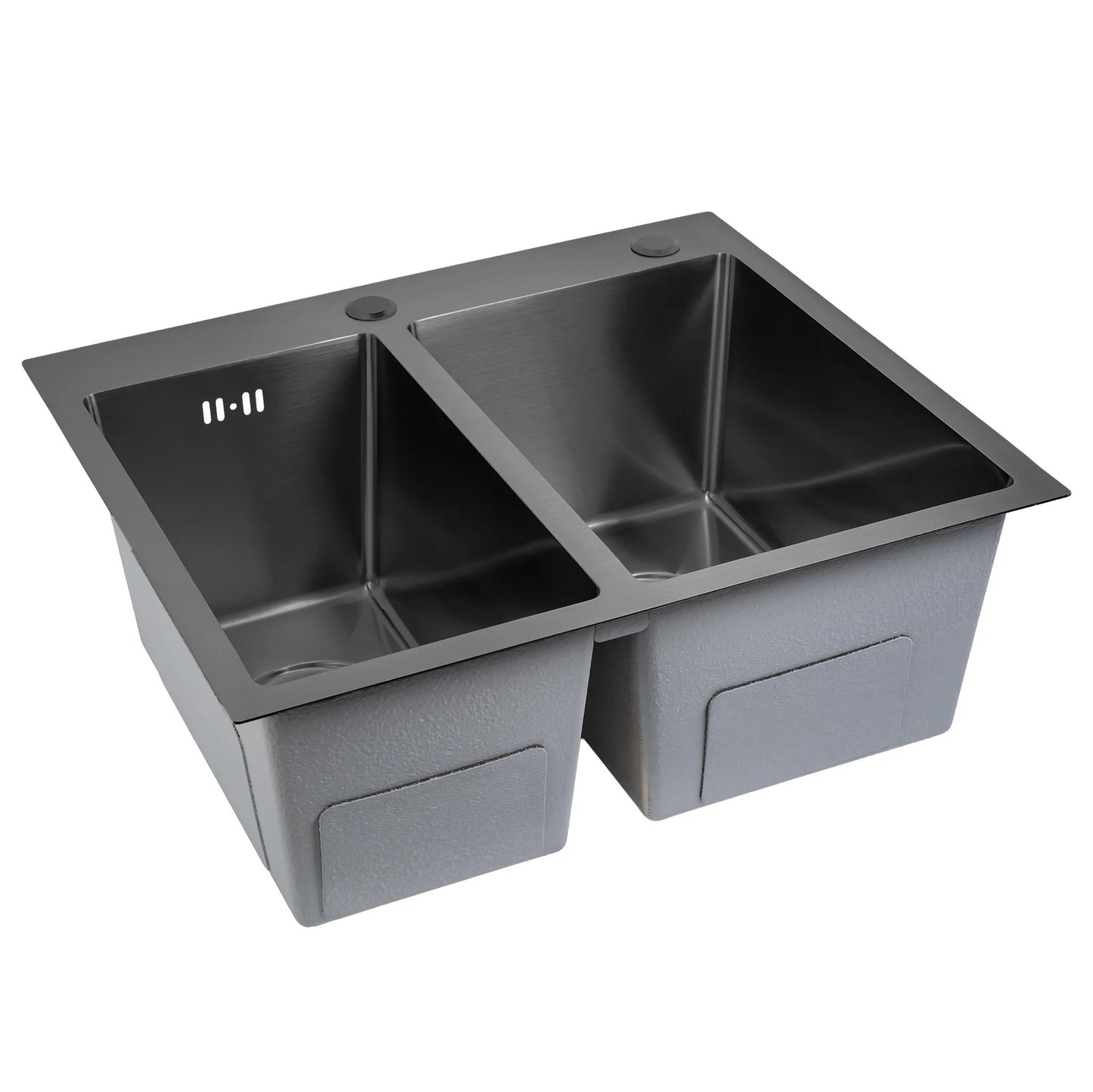 Edelstahlspüle Toby Black ohne Küchenarmatur 2