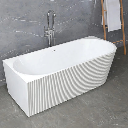 Acryl Eckbadewanne WENUS LEFT 170cm Gebürstete Gold Stöpselabdeckung 2