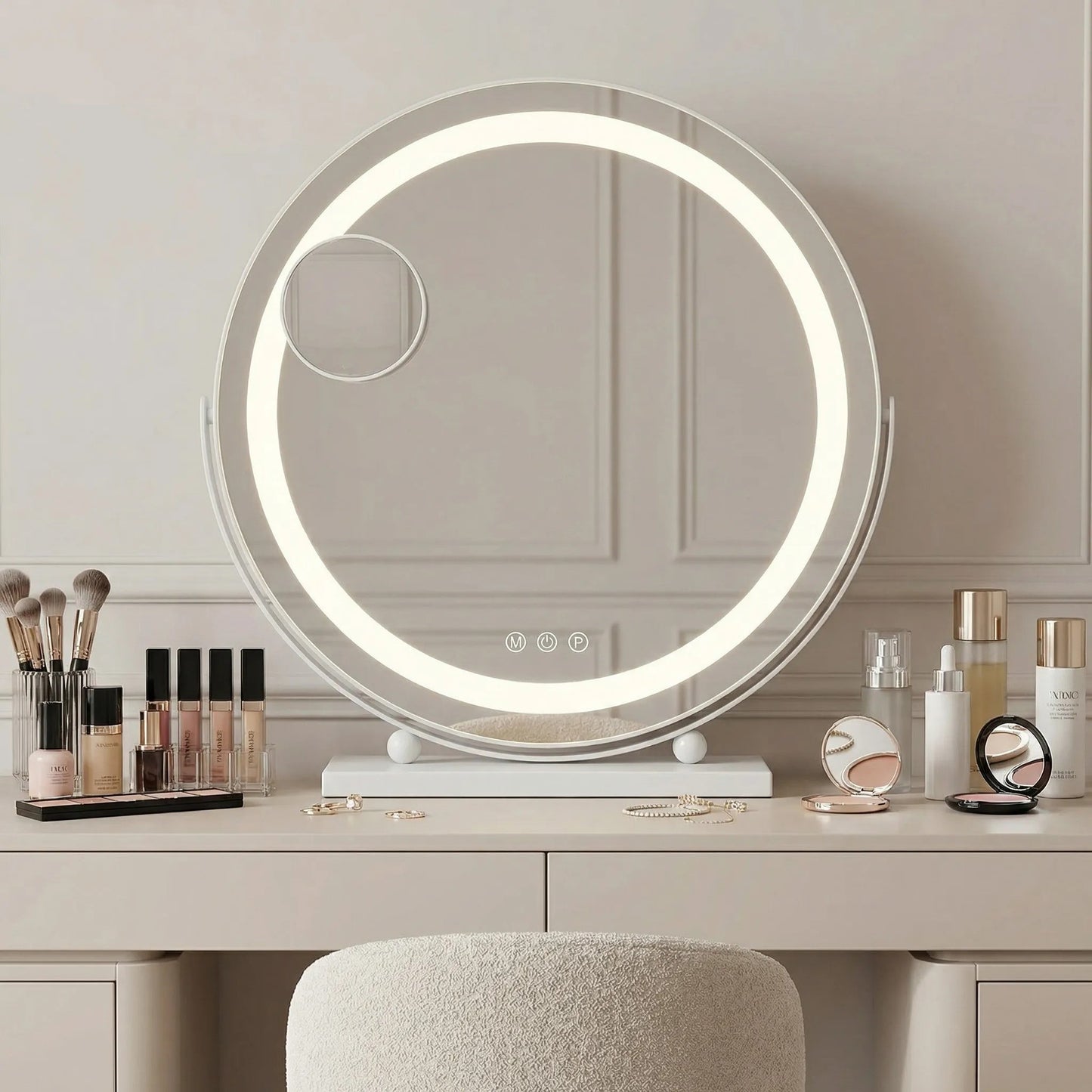 Spiegel LED MAKE-UP White 40 cm  2