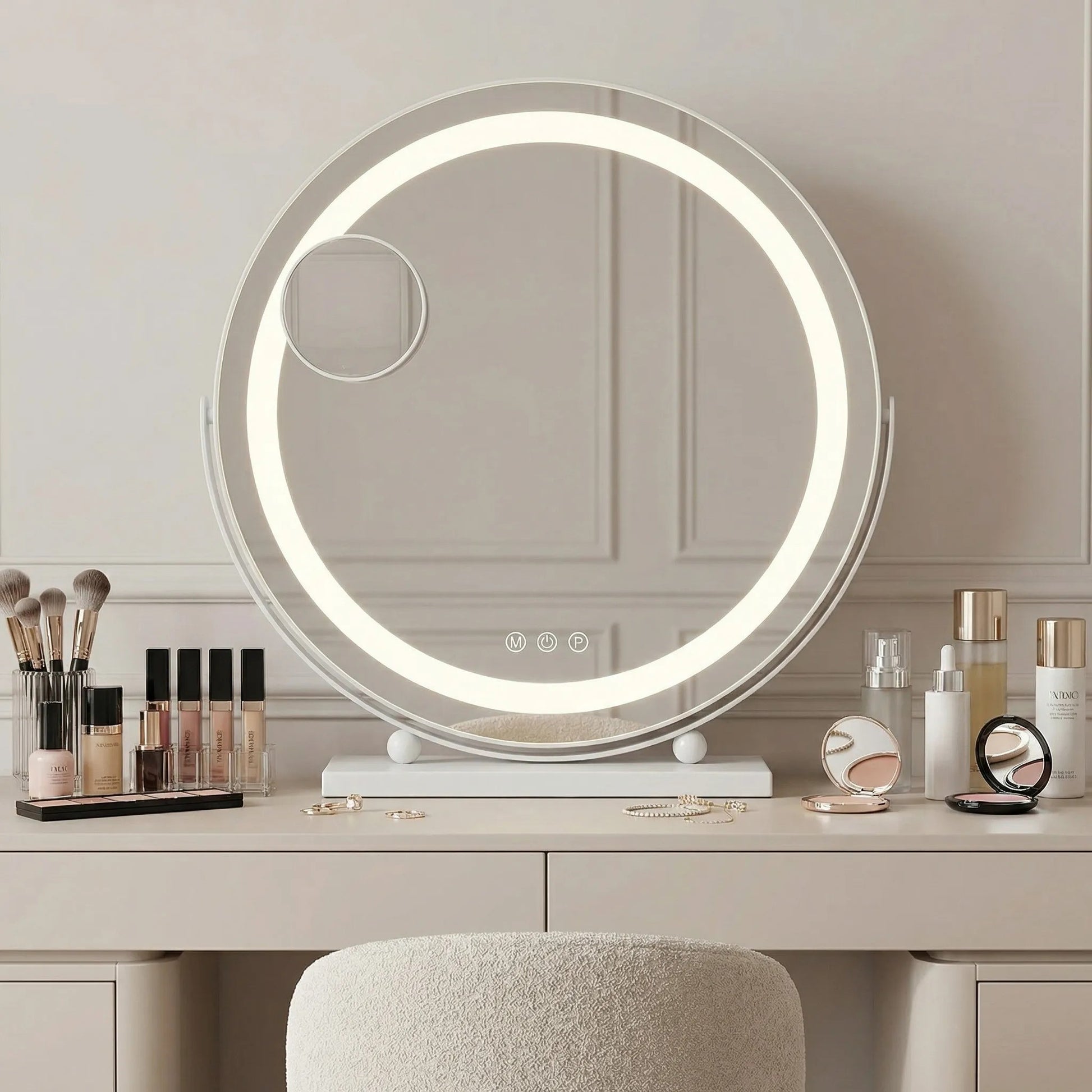 Spiegel LED MAKE-UP White 40 cm  2