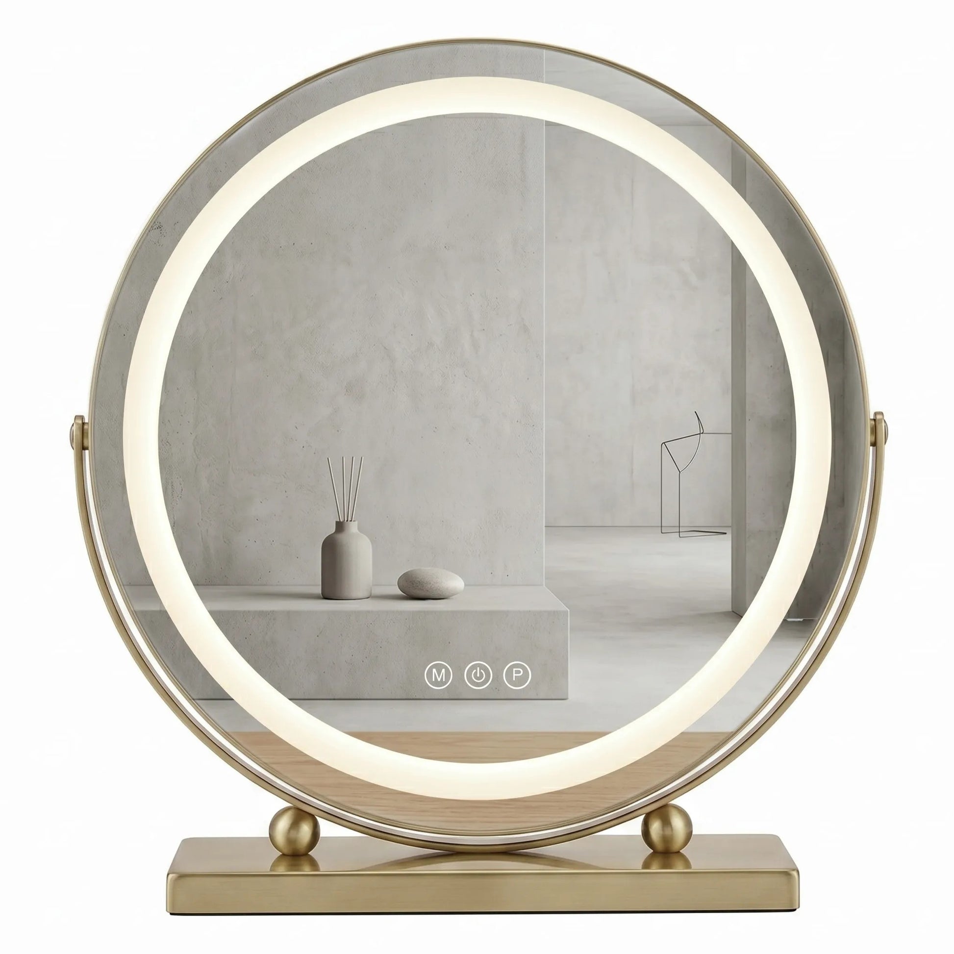 Spiegel LED MAKE-UP L.Gold 40 cm  2