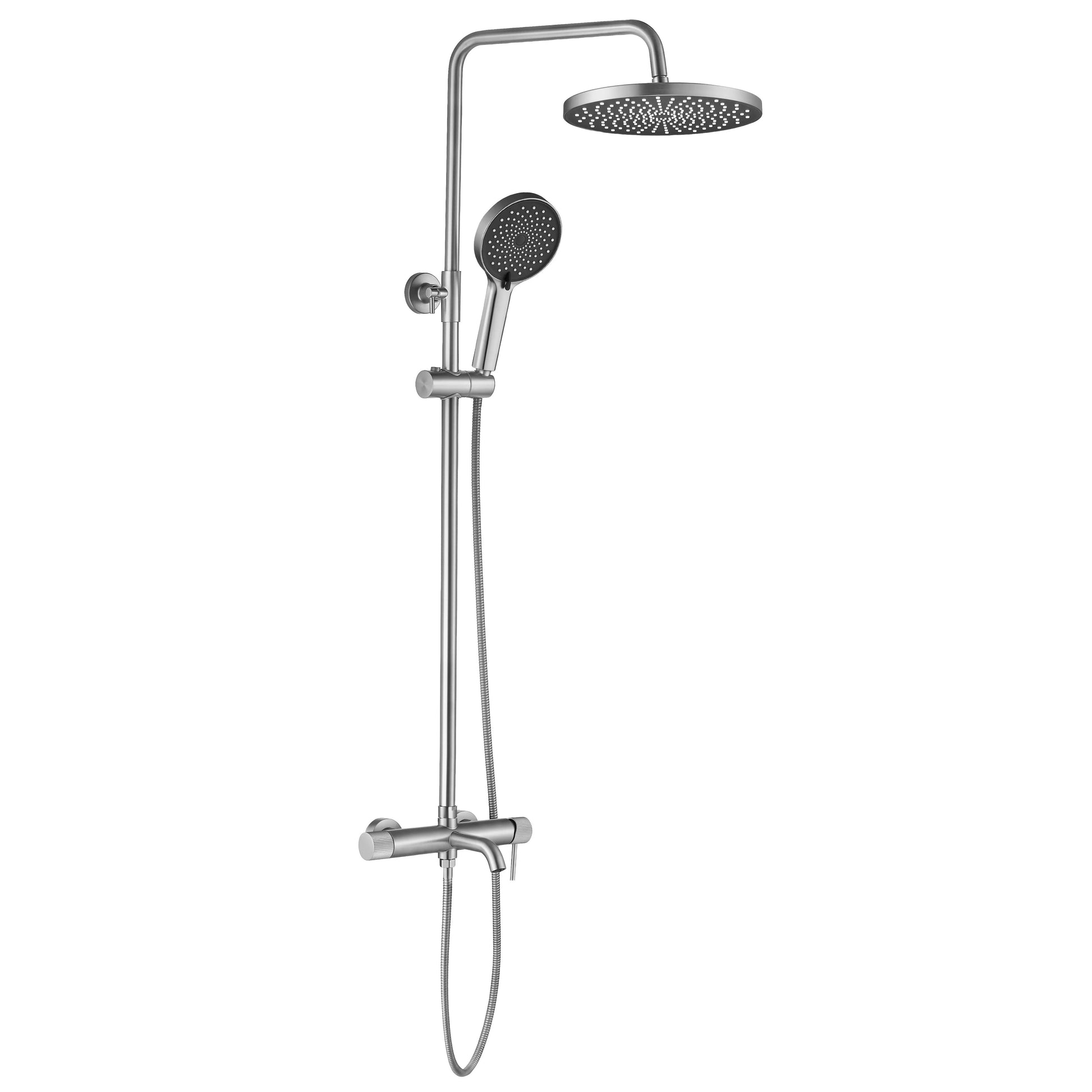 Duschgarnitur Rea Lungo Stripe Brush Nickel  2