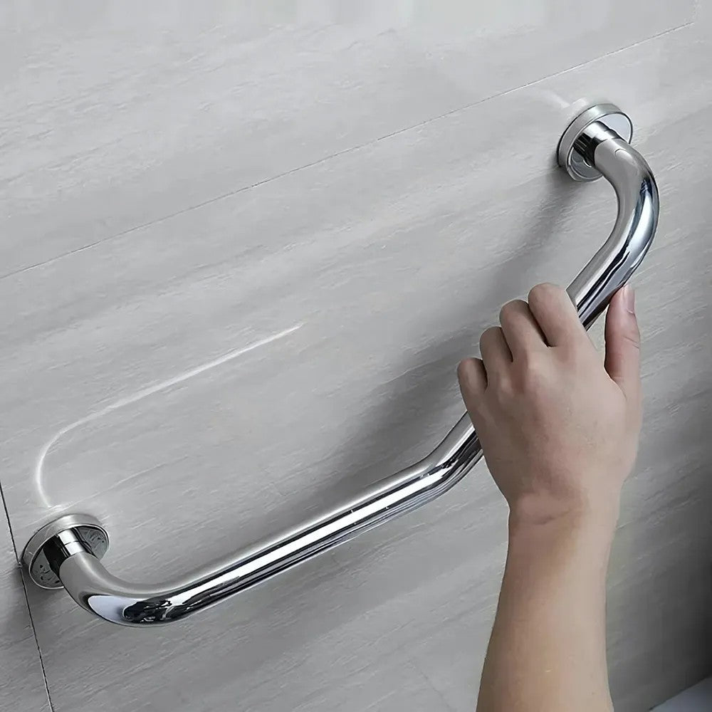 Angewinkelte Badezimmer-Haltestange Chrome  2