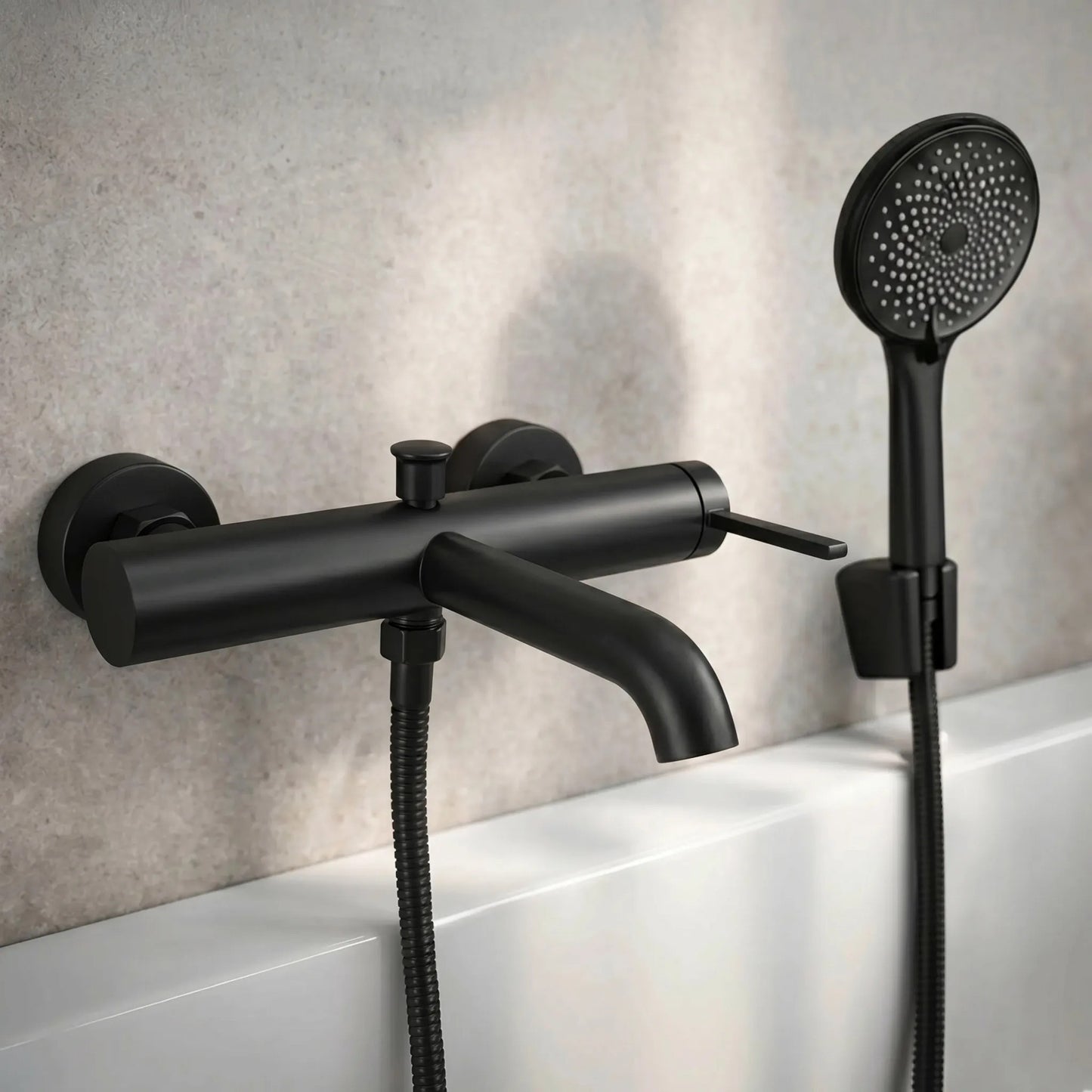 Wannenarmatur REA Rivo Black  2