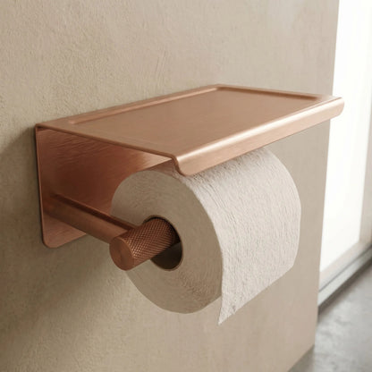 Toilettenpapierhalter mit Ablage 6613 Modern Copper Brush  2