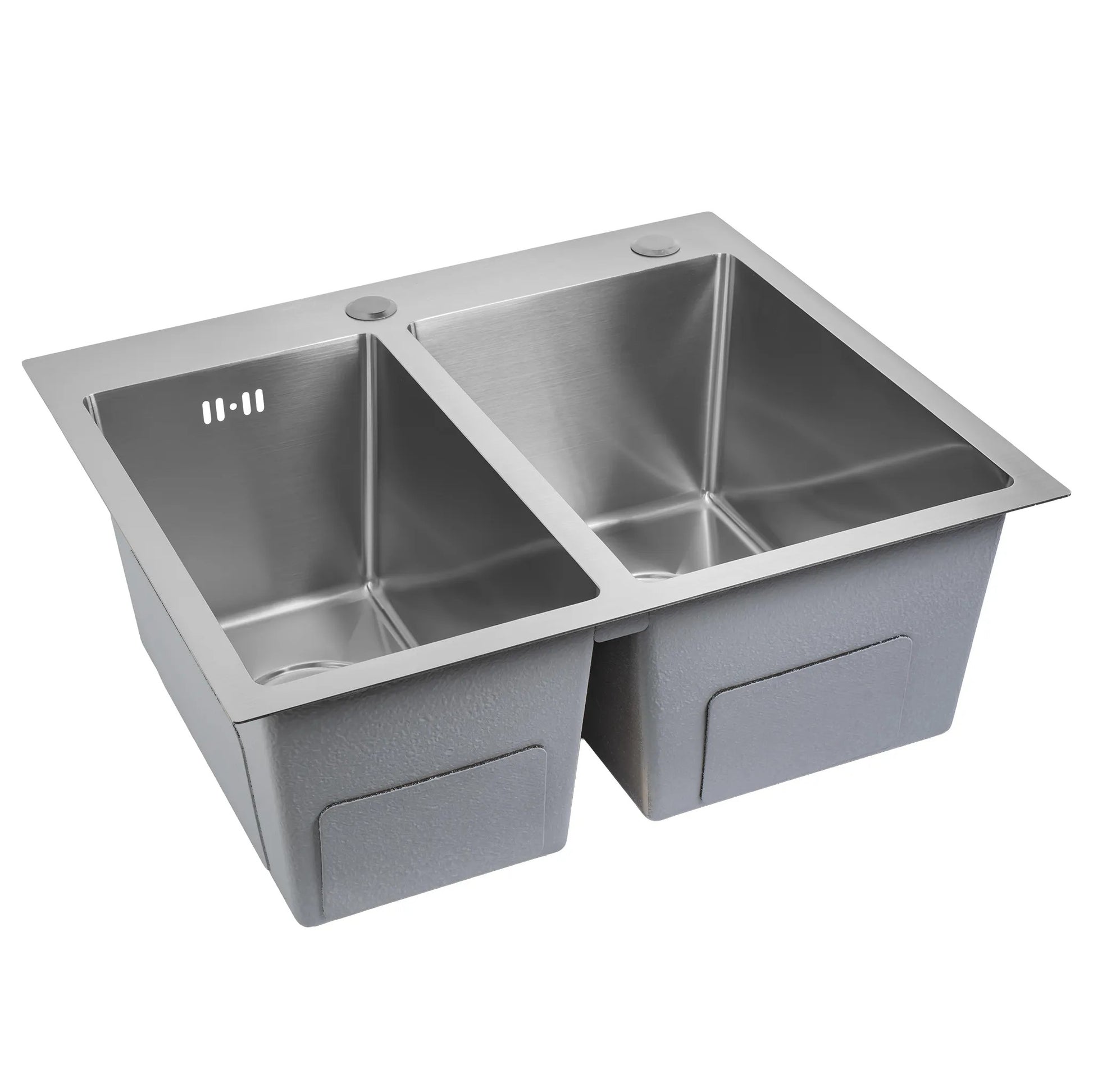 Edelstahlspüle Toby BRUSH STEEL ohne Küchenarmatur 2