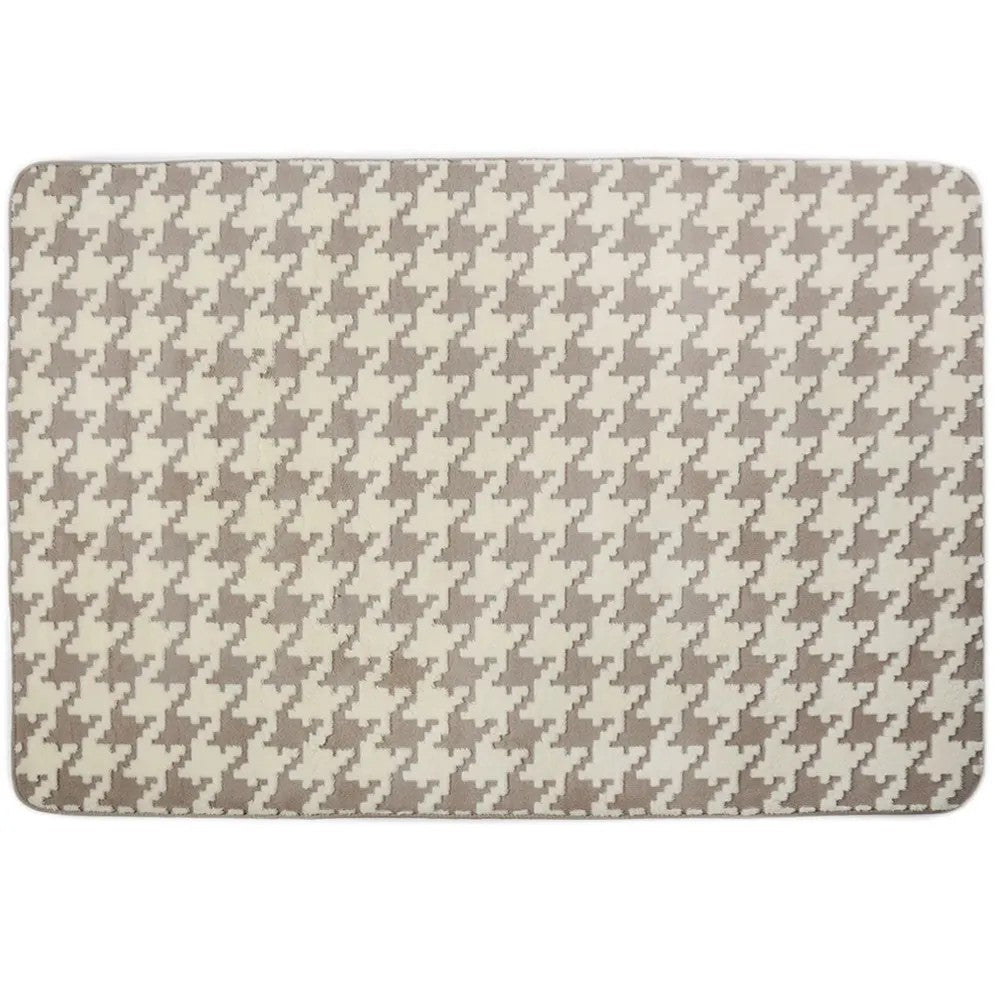 Plüschteppich Clover Pepitka Beige 160 X 230 2