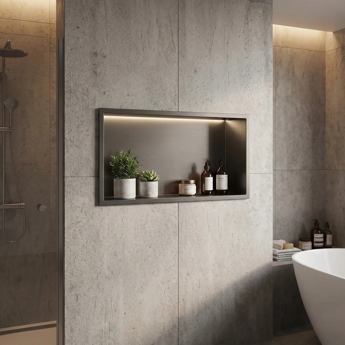 LED-Badezimmer-Wandnische 30x60 Titan 2